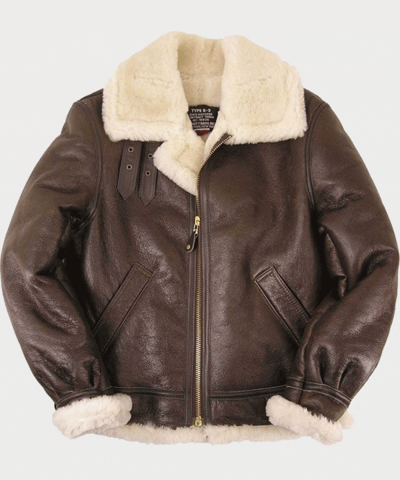 B3 Shearling Aviator Leather Jacket