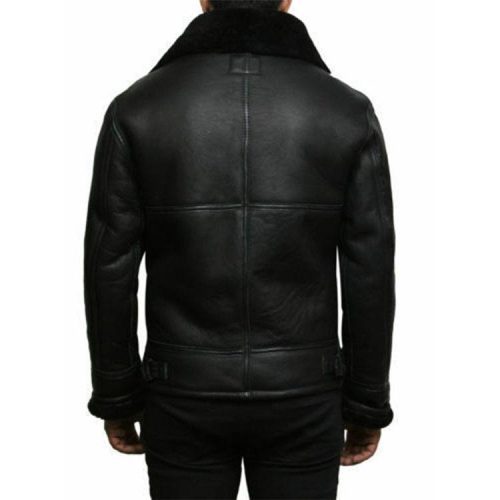 BlackAviatorFurCollarGenuineLeatherJacket c6de727a 7a3c 434f bfcc 8dadef33a618