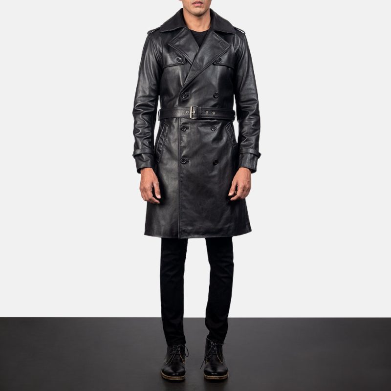 BlackLeatherDusterCoat