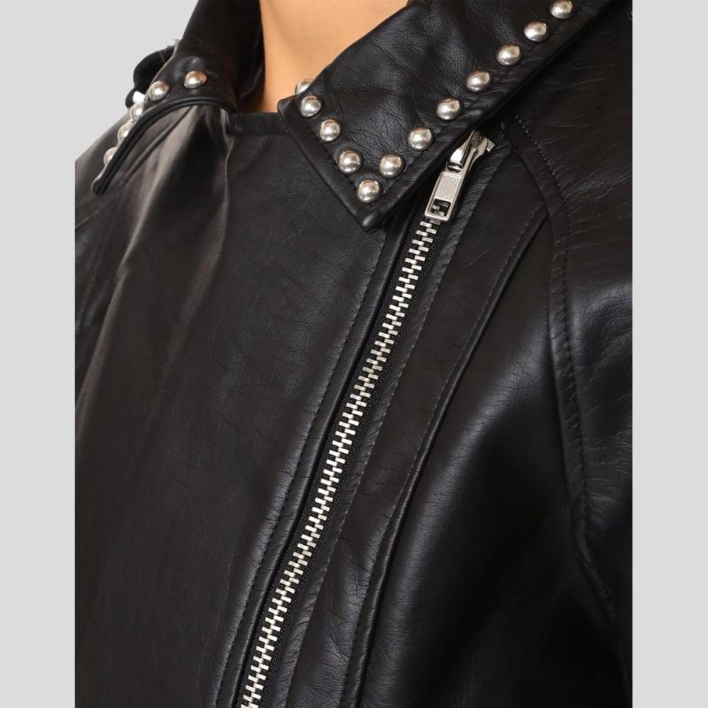 DaniBlackStuddedLeatherJacket4