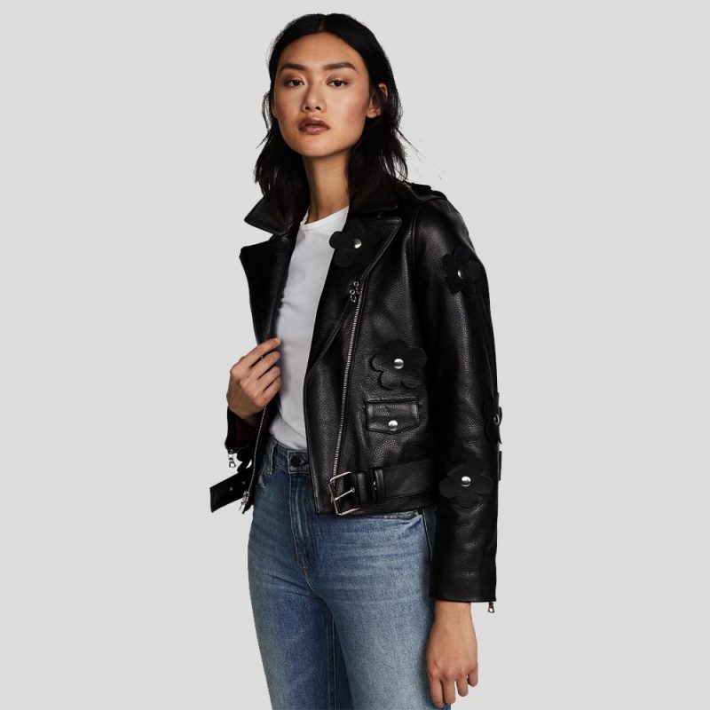 FlorenceBlackBikerLeatherJacket1