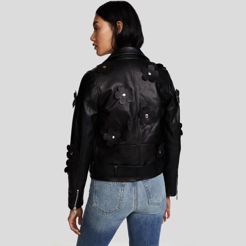 FlorenceBlackBikerLeatherJacket2