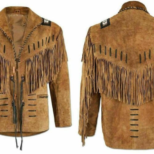 HandmadeMensWesternSuedeleatherjacket MencoyboywesternFringeJacket22