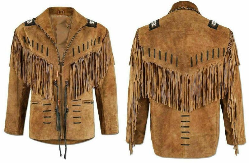 HandmadeMensWesternSuedeleatherjacket MencoyboywesternFringeJacket22