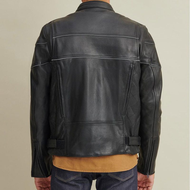 Leather Rider Jacket with Thinsulate Lining2