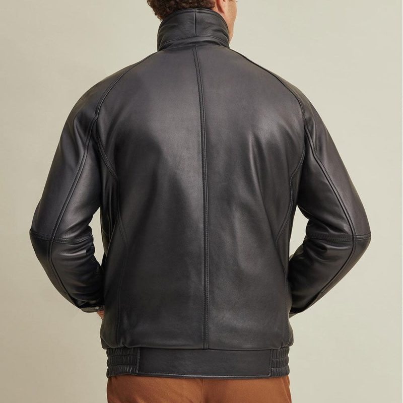 Lined Leather Bomber2