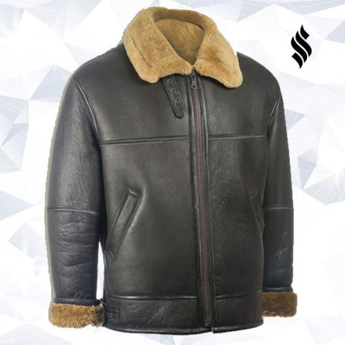 Men Black Aviator Jacket