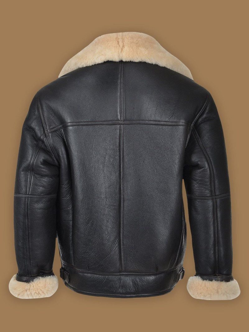 Men Black B3 Shearling Bomber Leather Jacket 9a914323 17da 4b1c 8884 3022b93da5aa