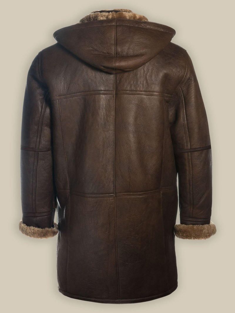 Men Brown Shearling Bomber Hoodie Coat da7f47e2 440d 4b5e ac8b e2b6e5d7e7cc