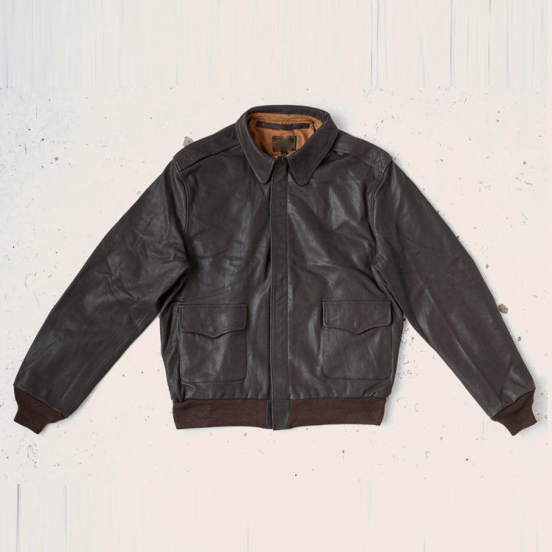 MenHorseskinBrownA2FlyingLeatherBomberJacket