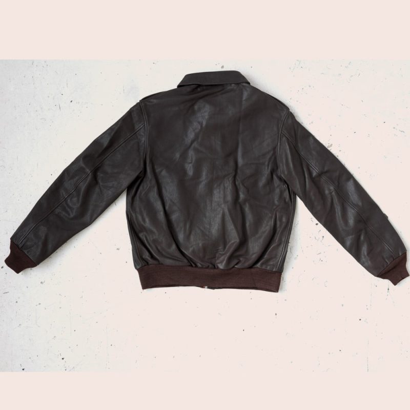 MenHorseskinBrownA2FlyingLeatherBomberJacket2