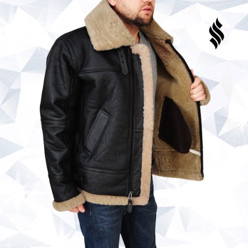 Men s Bomber Sheepskin Jacket