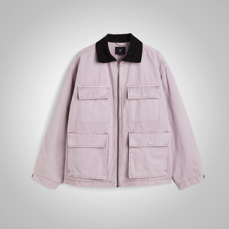 Men sPurpleOverTruckerStyleCorduroyJacket5