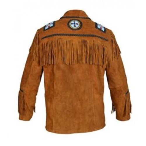 Men s Beaded Fringed Suede Western Cowboy eagle Jacket2 600x600 1