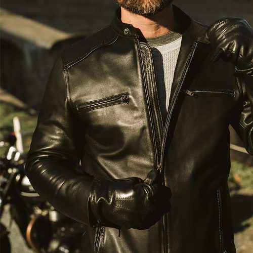 MensBlackLeatherMotoRidingJacket4