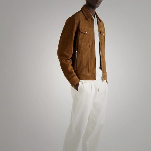 MensBrownSuedeLeatherTruckerJacket3