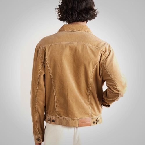 MensBrownTruckerStyleCorduroyJacket