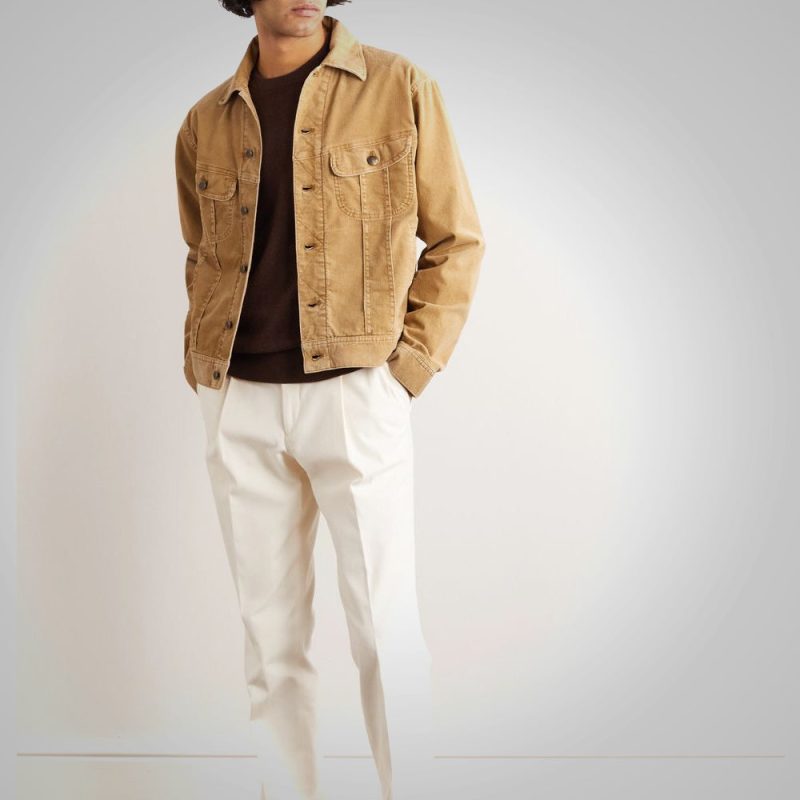 MensBrownTruckerStyleCorduroyJacket2