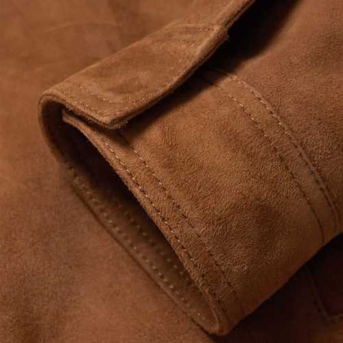 MensFurCollarBrownSuedeLeatherTruckerJacket2