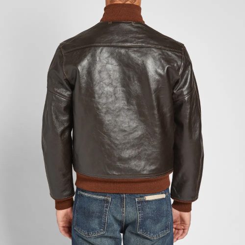 MensVintageBrownA 1FlightLeatherBomberJacket3