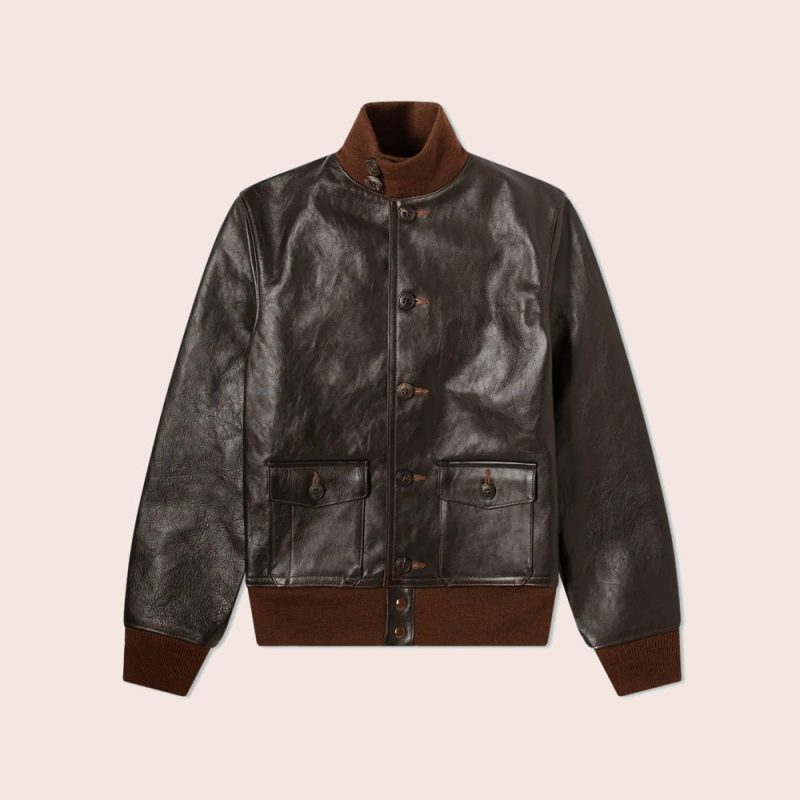 MensVintageBrownA 1FlightLeatherBomberJacket4