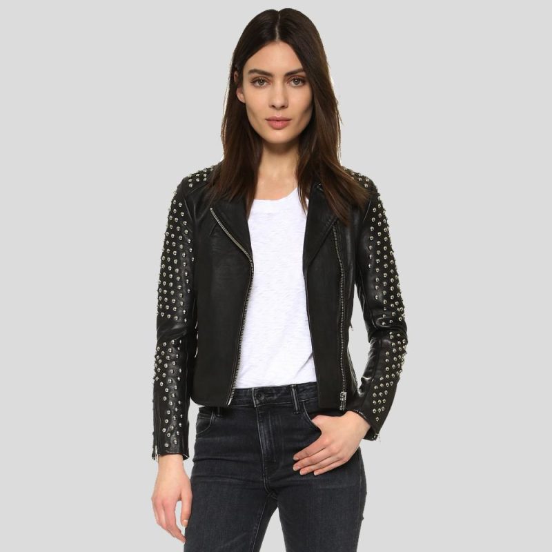 TaliyahBlackStuddedLeatherJacket1