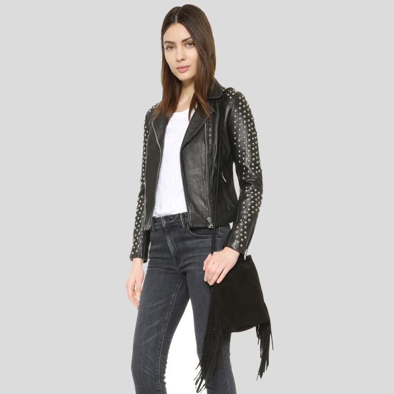 TaliyahBlackStuddedLeatherJacket4