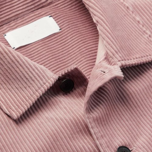 UnisexPinkFullSleevesSoftCottonCorduroyJacket