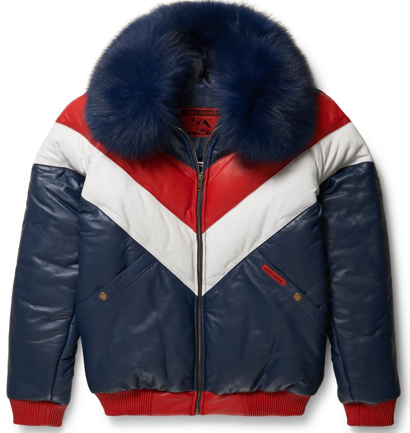 V BOMBER RED WHITE NAVY 0034