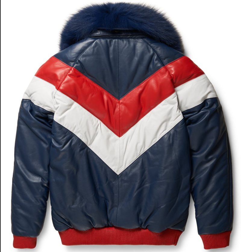 V BOMBER RED WHITE NAVY 0036