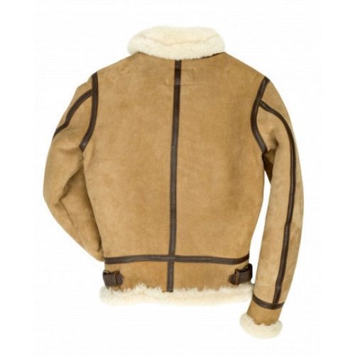 Women B 3 Bomber Sand Brown Suede Leather Jacket