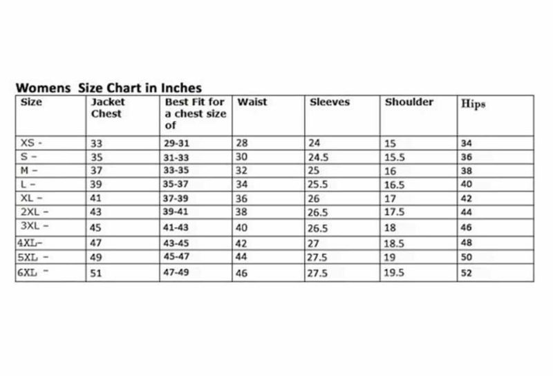 WomenJacketChart 1aefafe7 f472 430a a50c a443f8ed8bad