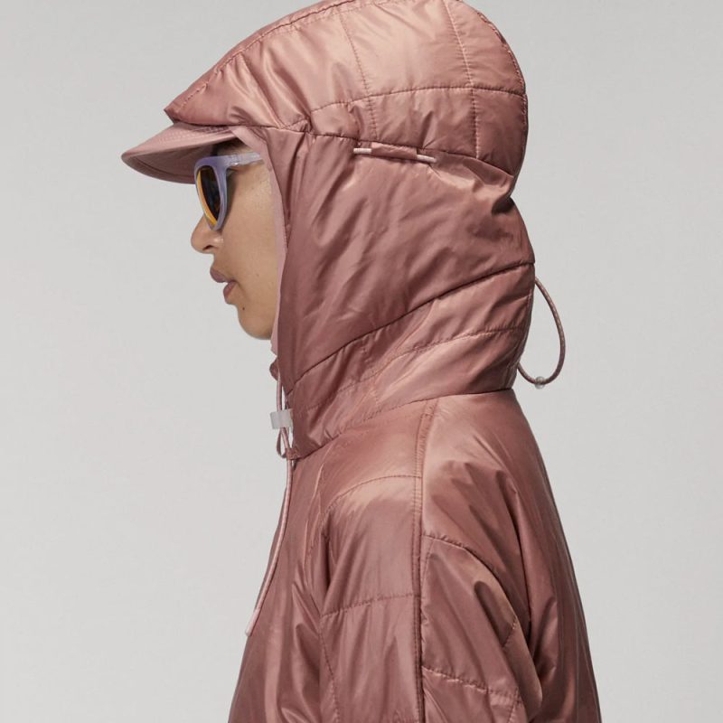 WomenPinkWinterParkaJacketWithHood