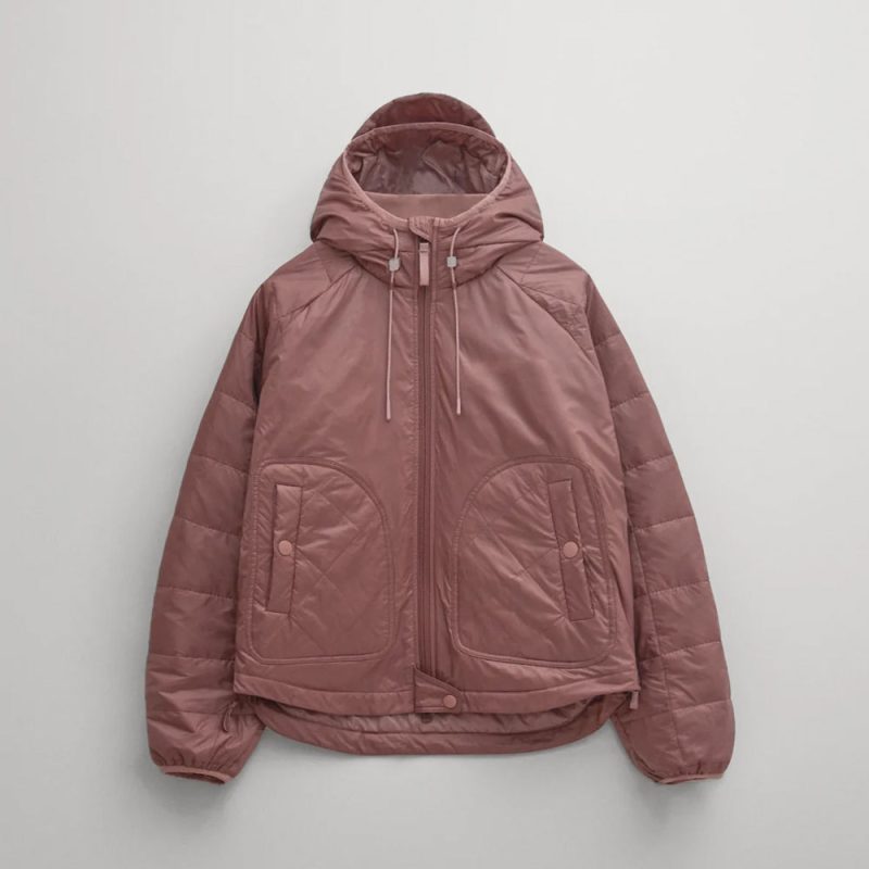 WomenPinkWinterParkaJacketWithHood2