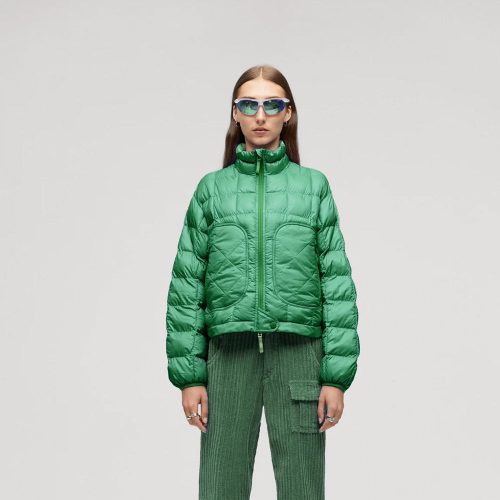 Women sGreenDownPufferJacket