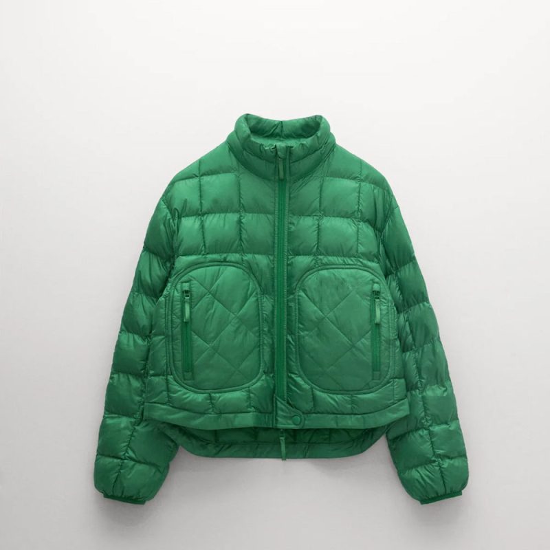 Women sGreenDownPufferJacket4