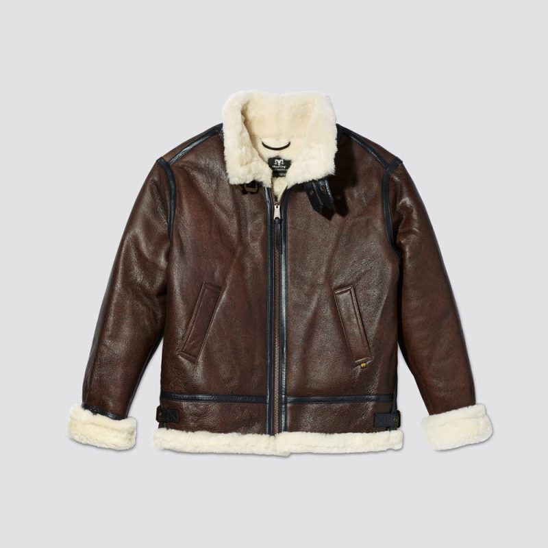 b 3leatherbomberaviatorjacketouterwear