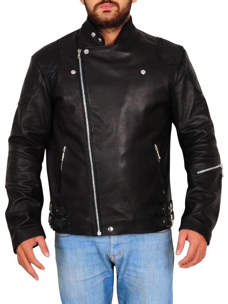 biker jacket in black