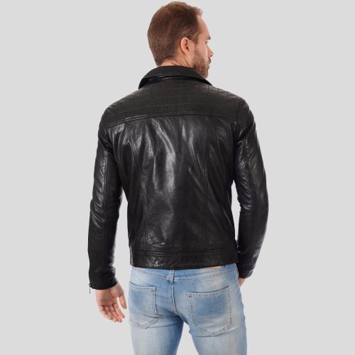 biker leather jacket black arthur 3