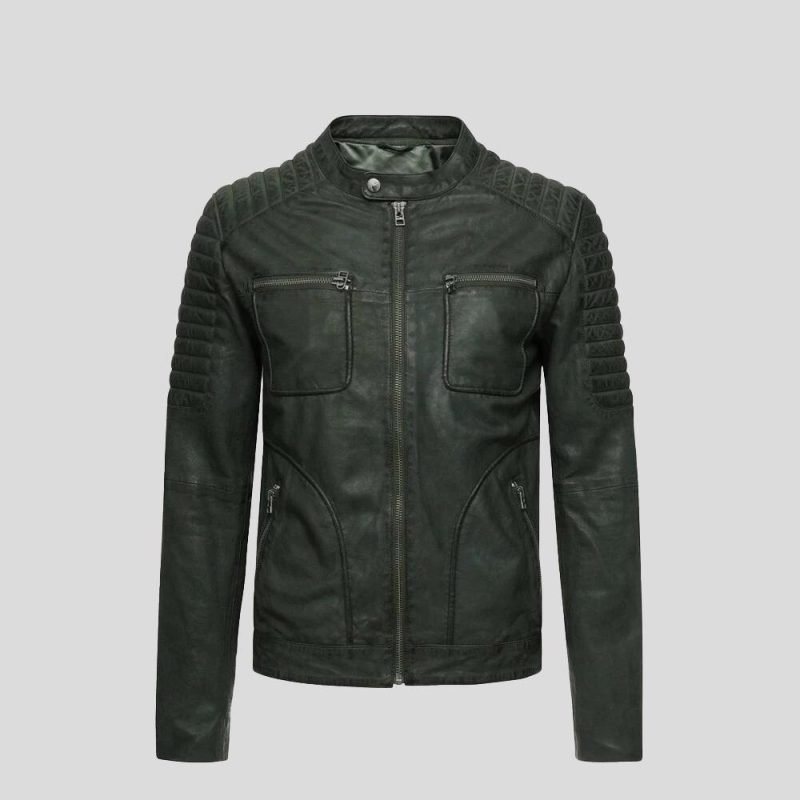 biker leather jacket cleo black 4