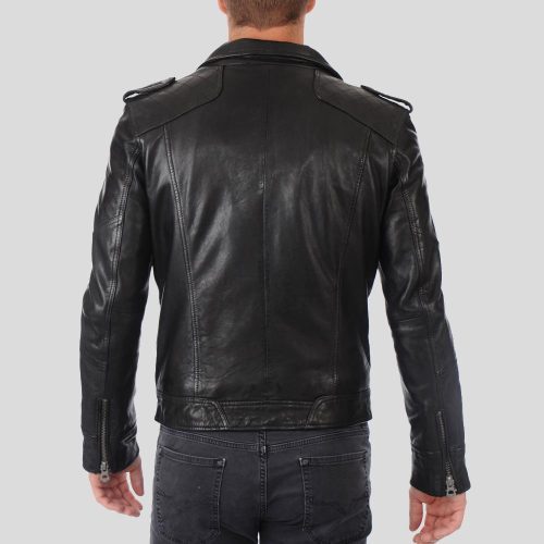 biker leather jacket gregor black 3