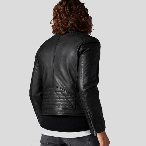 biker leather jacket jake black 4