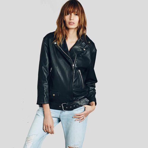 biker leather jacket lucia black 1