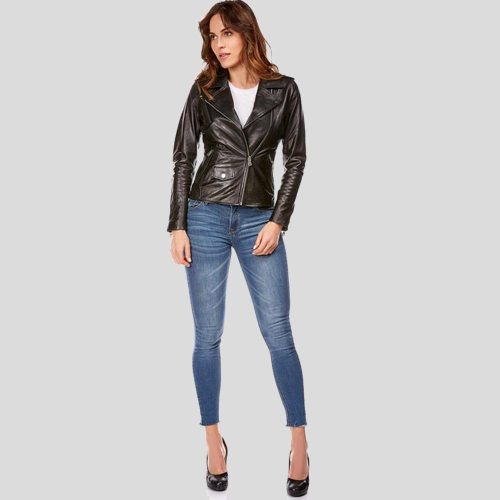 biker leather jacket mya black 4