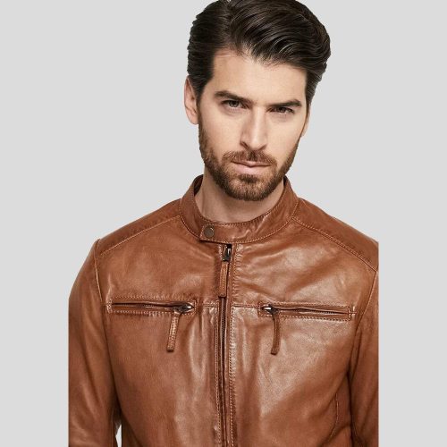 biker leather jacket ollie brown 4