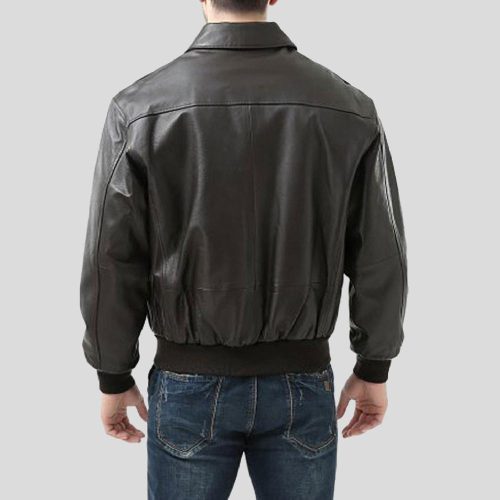 black bomber leather jacket wilt mens 2