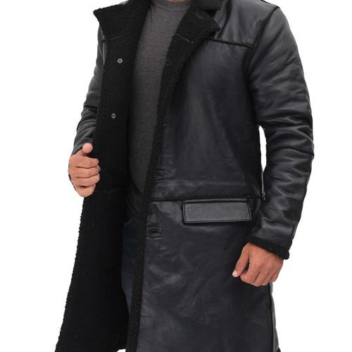 black trench coat for men