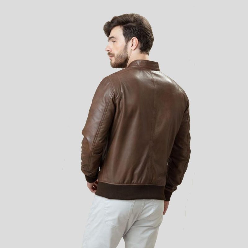 bomber leather jacket bruce brown 5