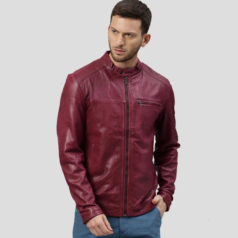 chase red racer leather jacket 1