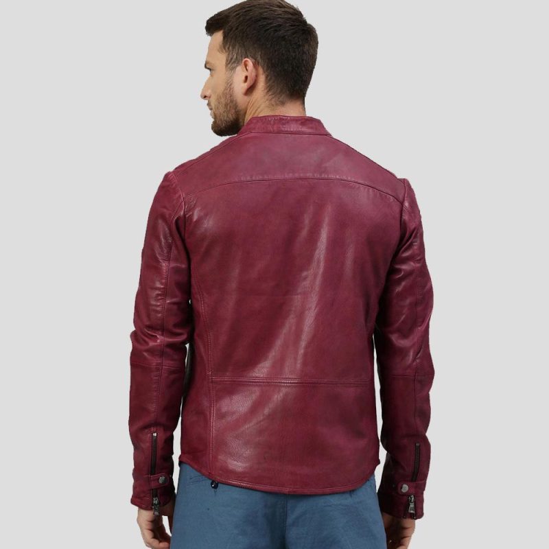 chase red racer leather jacket 3